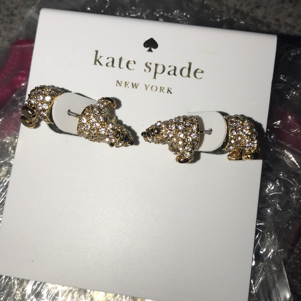 NWT Kate Spade ♠️ polar bear earrings - Picture 7 of 8